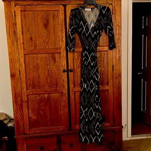 Veronica M floor wrap dress